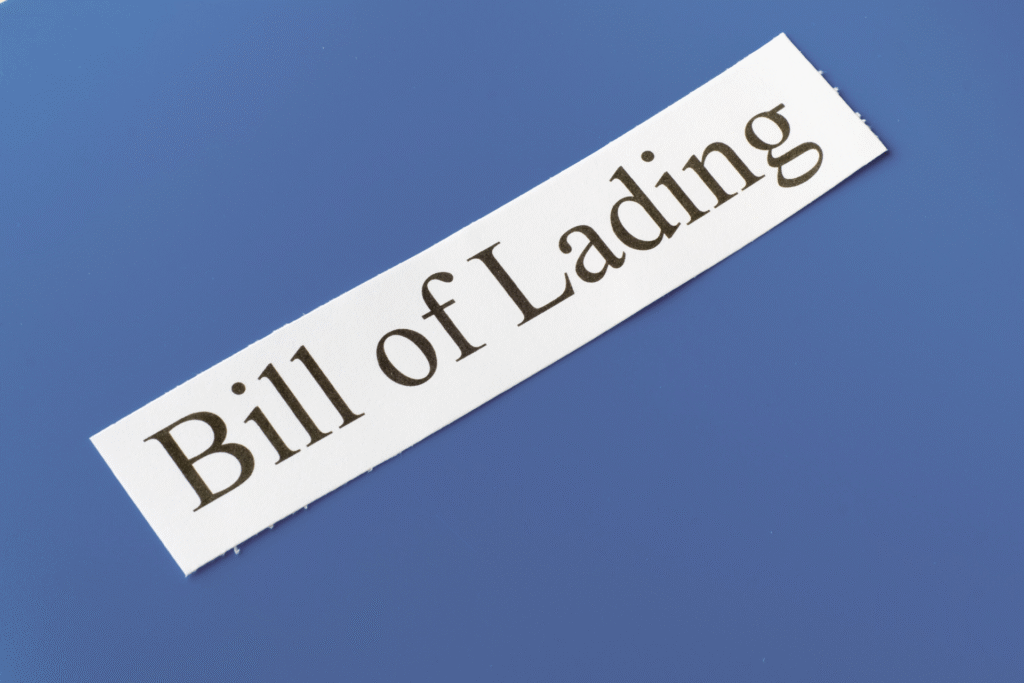 Bill of lading